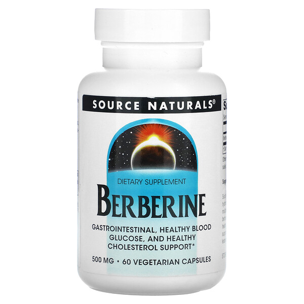 Source Naturals, Berberine, 500 Mg, 60 Vegetarian Capsules