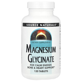 Source Naturals, Magnesiumglycinaat, 120 tabletten