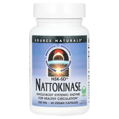 Source Naturals NSK-SD® ナットウキナーゼ 200mg ベジカプセル60粒