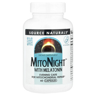 Source Naturals, MitoNight™，含褪黑荷尔蒙，60 粒胶囊