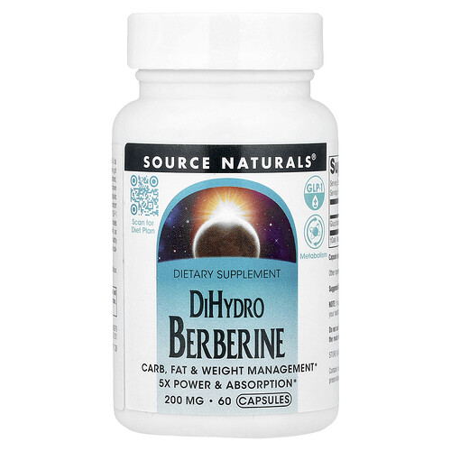 Source Naturals, Dihydroberberine, Dihydroberberin, 200 mg, 60 Kapseln