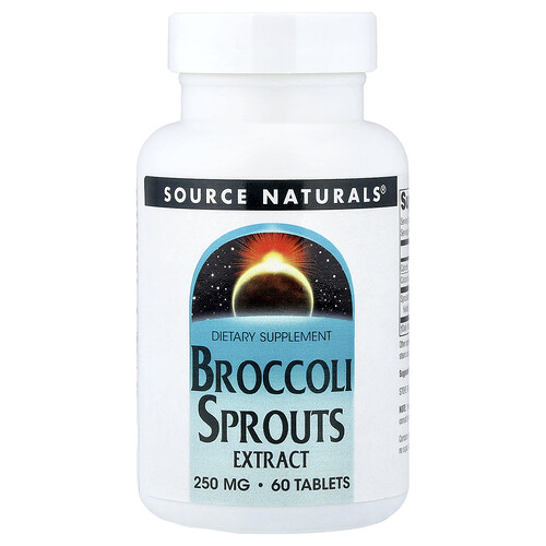 Source Naturals, Broccoli Sprouts Extract, 250 mg, 60 Tablets (125 mg per Tablet)