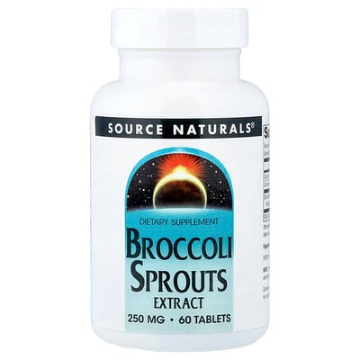 Source Naturals, Broccoli Sprouts Extract, 250 mg, 60 Tablets (125 mg per Tablet)
