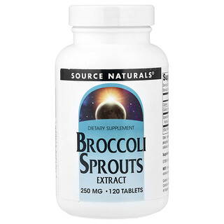 Source Naturals, Extracto de brotes de brócoli, 250 mg, 120 comprimidos (120 mg por comprimido)