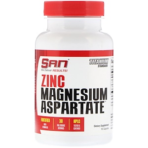 Отзывы о Сан нутришэн, Zinc Magnesium Aspartate, 90 Capsules