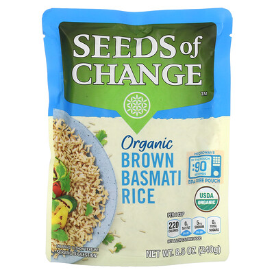 Seeds of Change Органический, коричневый рис басмати, 240 г (8,5 унции)