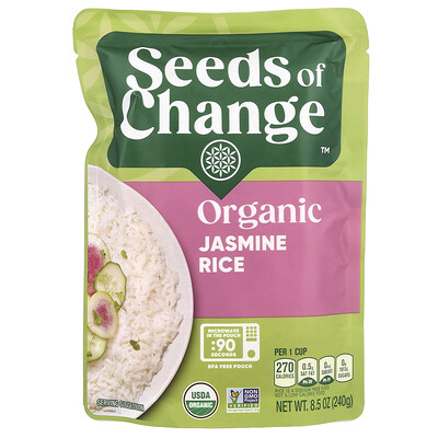 Seeds of Change  Organic Jasmine Rice  8.5 oz (240 g)