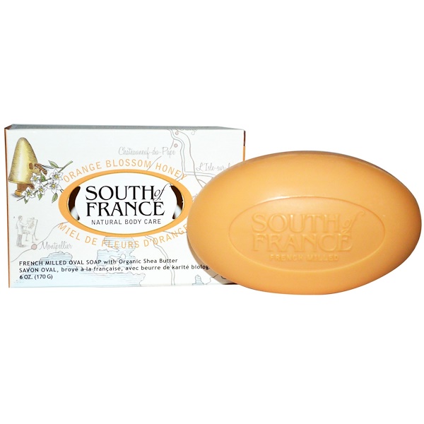 South of France, Orange Blossom Honey, French Milled Bar Soap with
