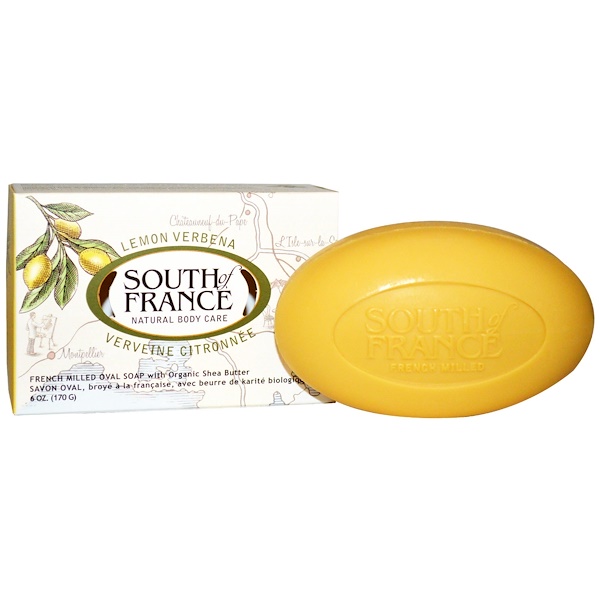 South of France, Lemon Verbena, French Milled Oval Soap with Organic