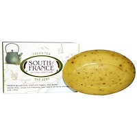 South of France, Green Tea, French Milled Bar Oval Soap with Organic Shea Butter, 6 oz (170 g)