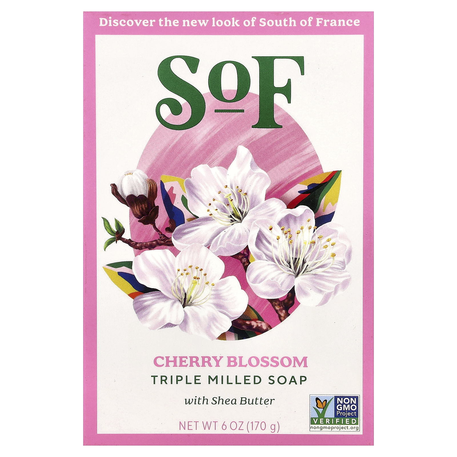 Мыло тройного помола с маслом ши Вишневый цвет 6 унций 170 г 2090₽