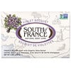South of France‏, ألواح صابون فرنسي بزبدة الشيا العضوية، باقة من البنفسج، 6 أونصة (170 جم)