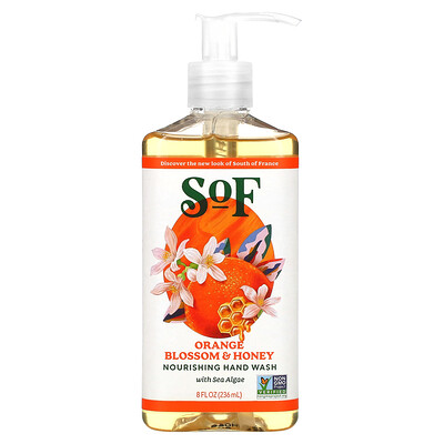 South of France, Nourishing Hand Wash, Orange Blossom & Honey, 8 fl oz (236 ml)