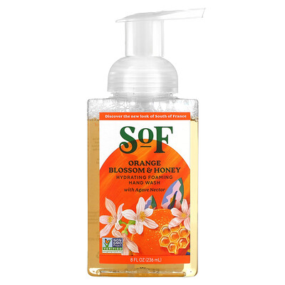 South of France, Hydrating Foaming Hand Wash with Agave Nectar, Orange Blossom & Honey, 8 fl oz (236 ml)