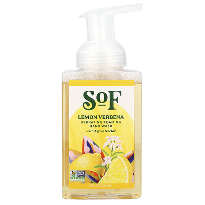 SoF, Jabón líquido hidratante y espumante para las manos con néctar de agave, Cedrón, 236 ml (8 oz. líq.)