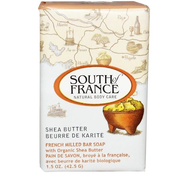South of France, Shea Butter, French Milled Bar Soap, 1.5 oz (42.5 g) (Discontinued Item) 