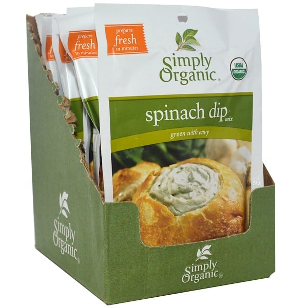 Simply Organic, Spinach Dip Mix, 24 Packets, 1.41 oz (40 g) Each (Discontinued Item) 