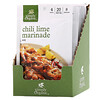 Simply Organic, Mélange aux piments et au citron vert pour marinade, 12 sachets, 28 g chacun