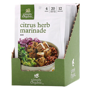 Отзывы о Симпли Органик, Citrus Herb Marinade Mix, 12 Packets, 1.00 oz (28 g) Each
