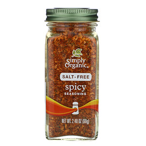 Отзывы о Симпли Органик, Spicy Seasoning, Salt-Free, 2.40 oz (69 g)