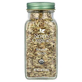 Simply Organic, Fennikelfrø, 54 g