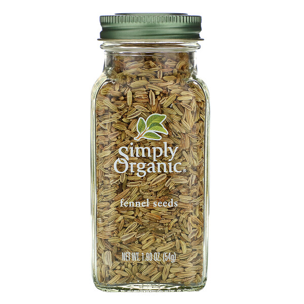 Simply Organic‏, Fennel Seeds, 1.90 oz (54 g)