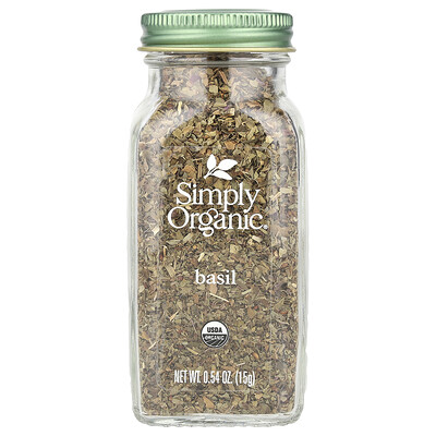Simply Organic  Basil  0.54 oz (15 g)