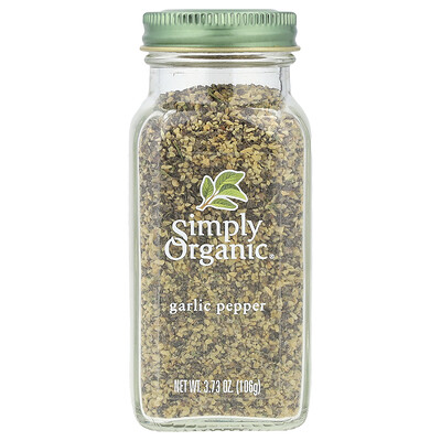 Simply Organic  Garlic Pepper  3.73 oz (106 g)