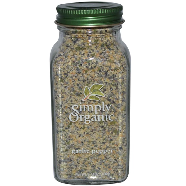 Simply Organic, ガーリックペッパー、 3.73 oz (106 g)