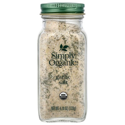 Simply Organic, Garlic Salt, 4.7 oz (133 g)