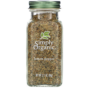 Отзывы о Симпли Органик, Lemon Pepper, 3.17 oz (90 g)