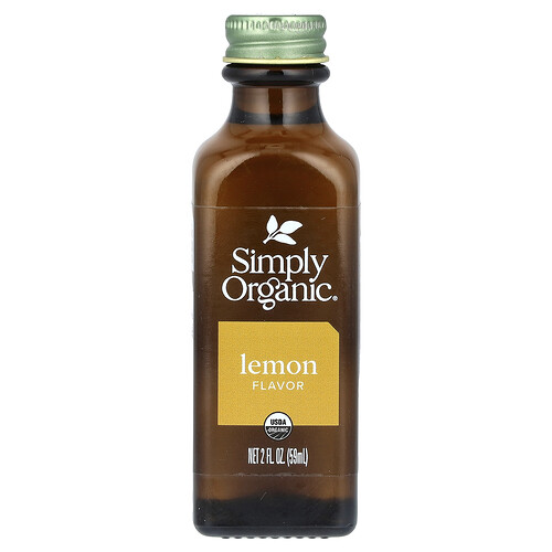 Simply Organic Lemon Flavor, 2 fl oz (59 ml)
