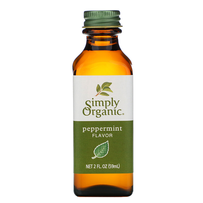Simply Organic, Peppermint Flavor, 2 fl oz (59 ml) iHerb