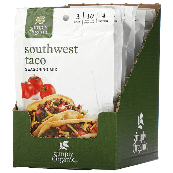 Southwest Taco Seasoning Mix, 12 Packets, 1.13 oz (32 g) Each