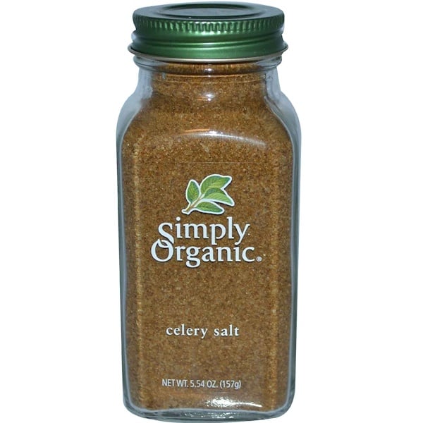 Simply Organic, Соль с сельдереем, 5.54 унц. (157 г)