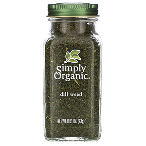 Отзывы о Симпли Органик, Dill Weed, 0.81 oz (23 g)