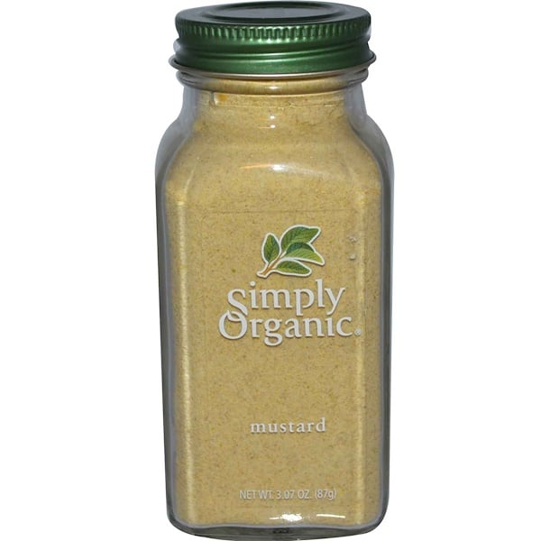 Simply Organic, Горчица, 3.07 унций (87 г)