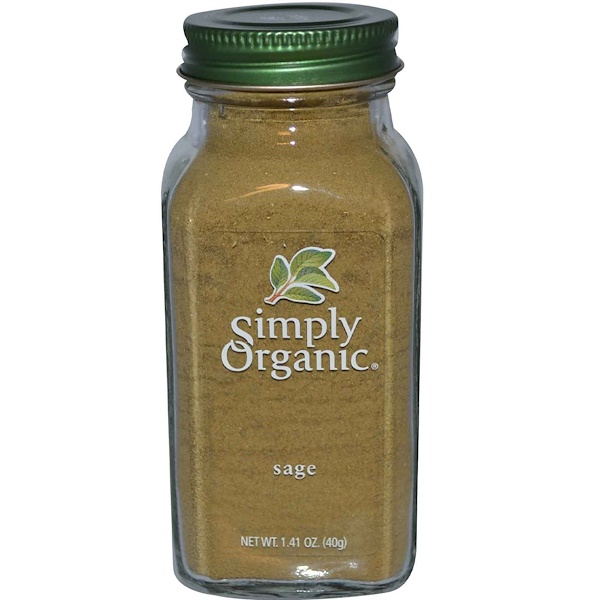 Simply Organic, Шалфей, 1.41 унций (40 г)