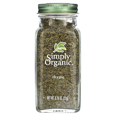

Simply Organic, Thyme, 0.78 oz (22 g)