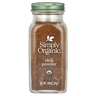 Simply Organic, Pudră de chili, 2,89 oz (82 g)
