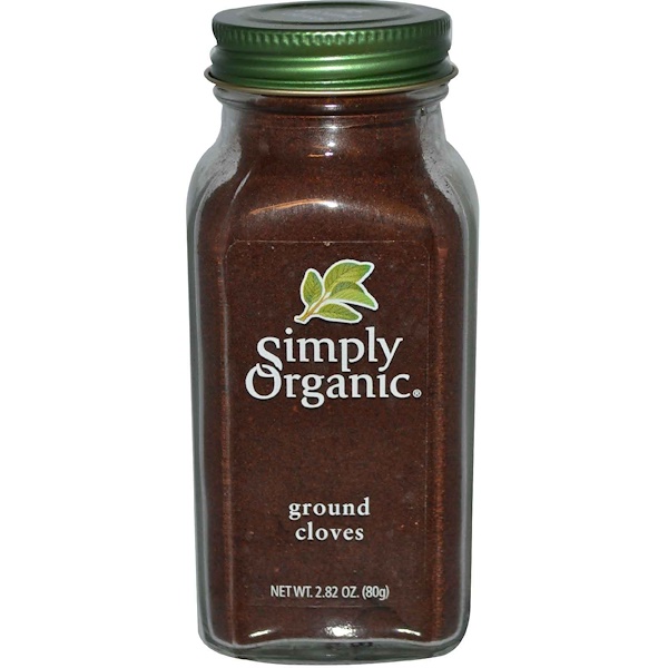 Simply Organic, Молотая гвоздика, 2,82 унций (80 г)