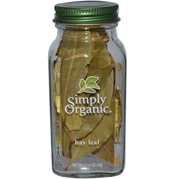 Simply Organic, Лавровый лист 0.14 унции (4 г)
