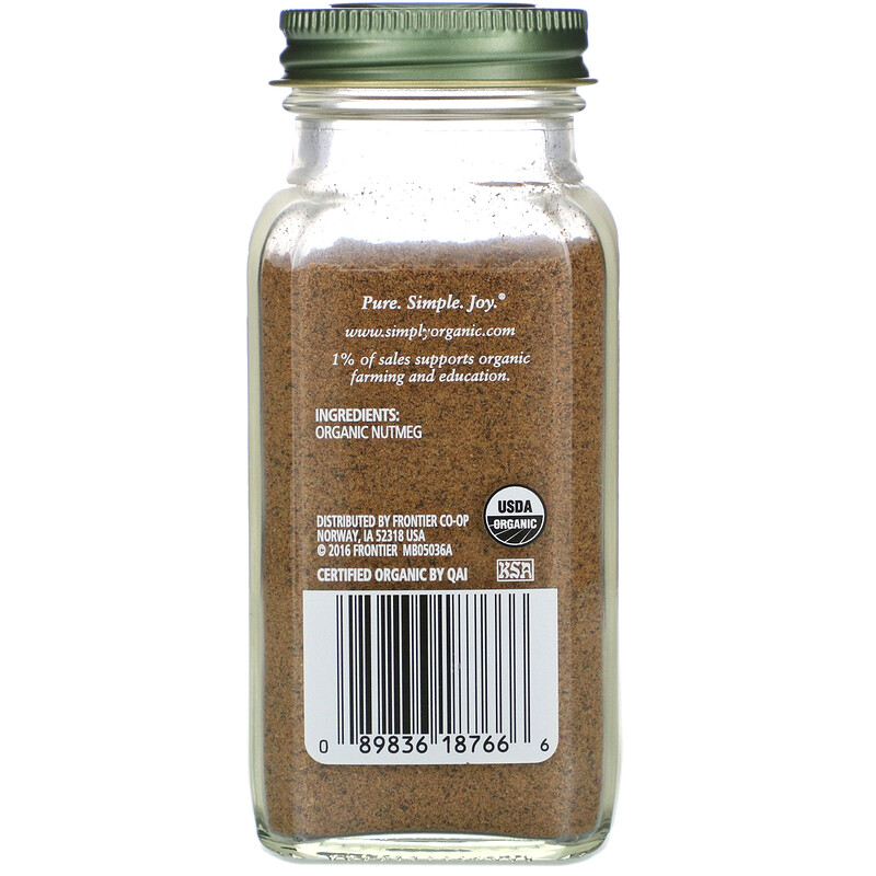 Simply Organic, Ground Nutmeg, 2.30 oz (65 g) iHerb