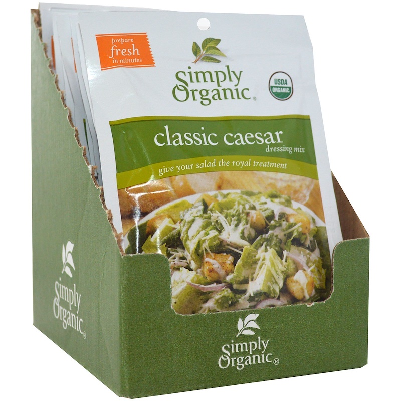 Simply Organic, Classic Caesar Dressing Mix, 12 Packets, 1.25 oz (35 g