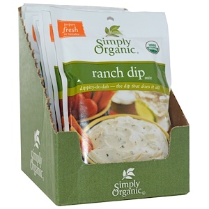 Отзывы о Симпли Органик, Ranch Dip Mix, 12 Packets, 1.50 oz (43 g) Each