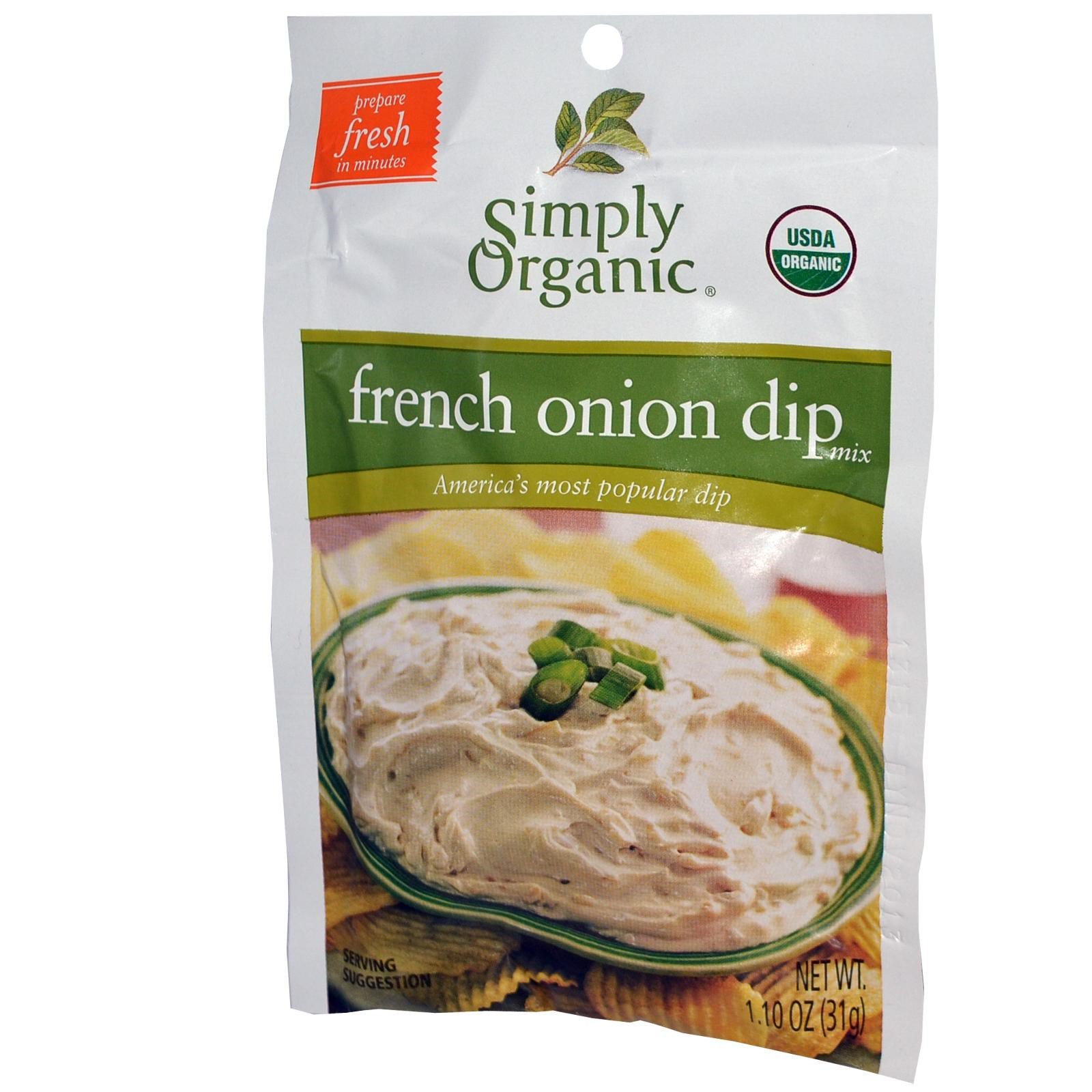 Simply Organic, French Onion Dip Mix, 12 Packets, 1.10 oz (31 g) Each