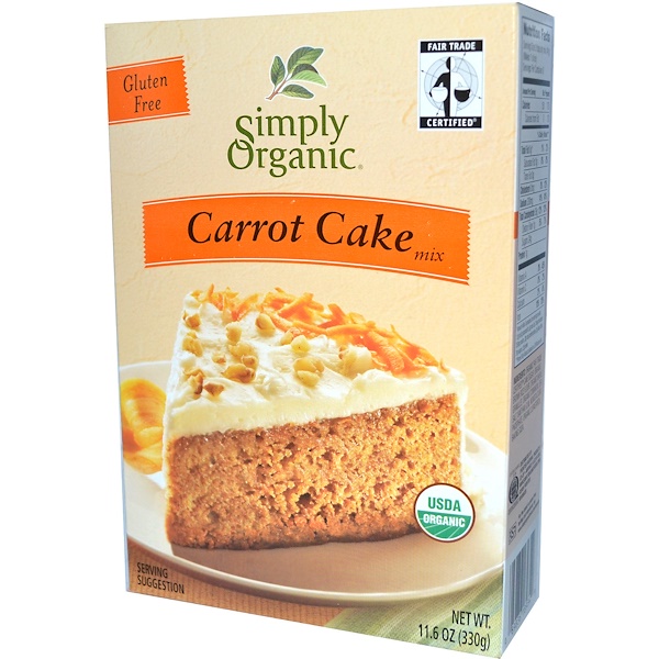 Simply Organic, Carrot Cake Mix, 11.6 oz (330 g) (Discontinued Item) 