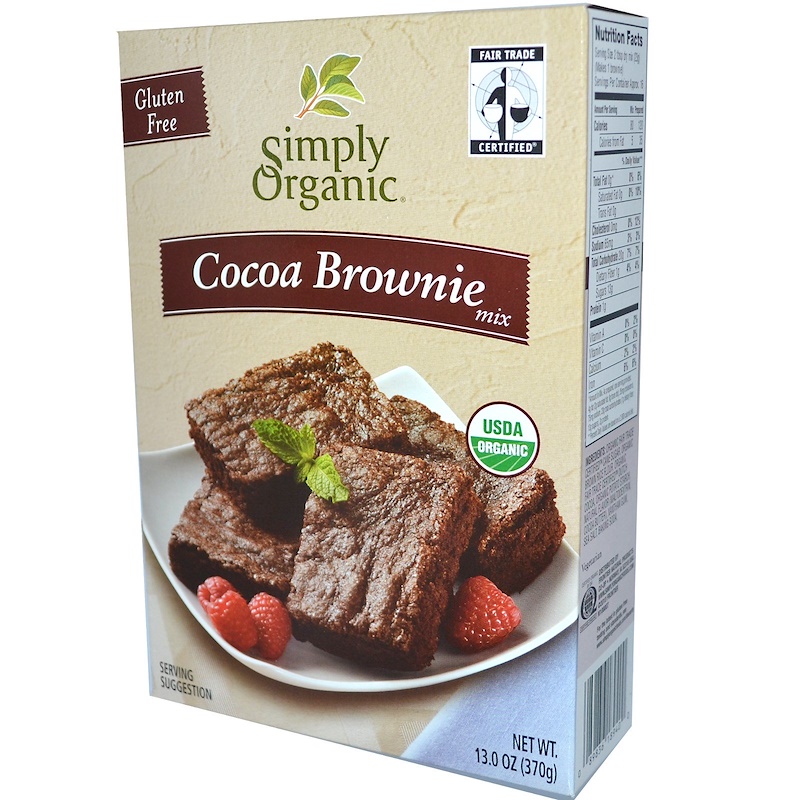 Simply Organic, Cocoa Brownie Mix, 13.0 oz (370 g) iHerb