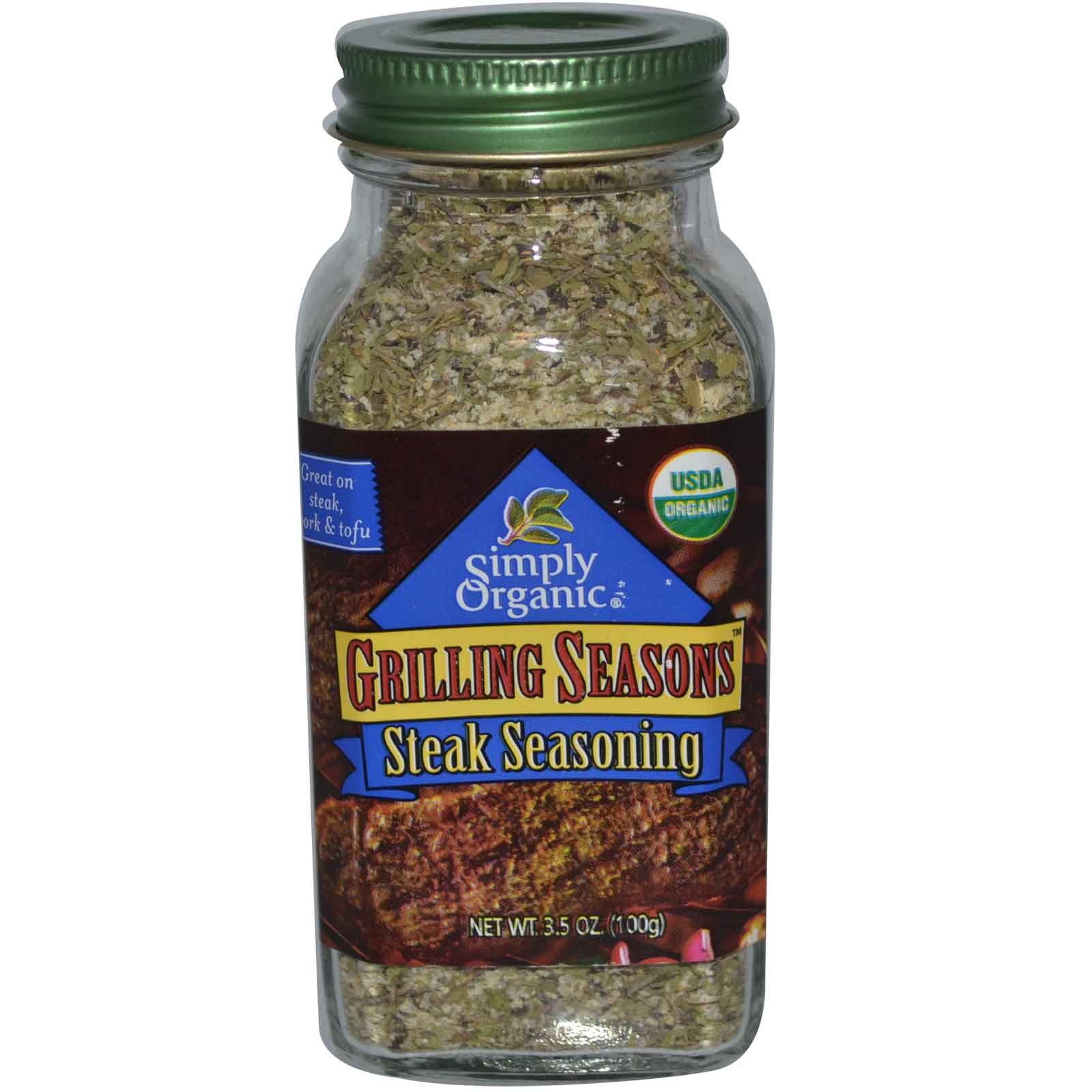 Simply Organic, Grilling Seasons, Steak Seasoning, 3.5 oz (100 g) iHerb