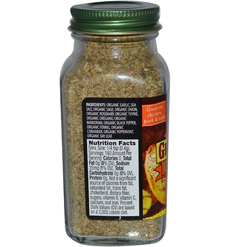 Simply Organic, Grilling Seasons, Chicken Seasoning, 2.3 ...